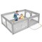 Gymax   Baby Playpen Extra-Large Safety Baby Fence w/50 Ocean Balls